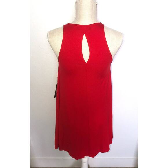 Lulu's Tupelo Honey Red Sleeveless Mini Swing Dress with Pockets - XS - Picture 5 of 5